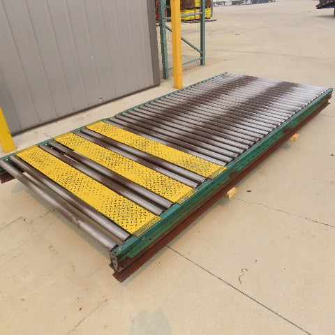 54" W x 120" (10') L Steel Gravity Roller Conveyor 51" BF 2"OD Roller