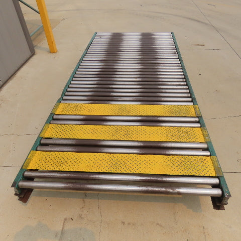 54" W x 120" (10') L Steel Gravity Roller Conveyor 51" BF 2"OD Roller