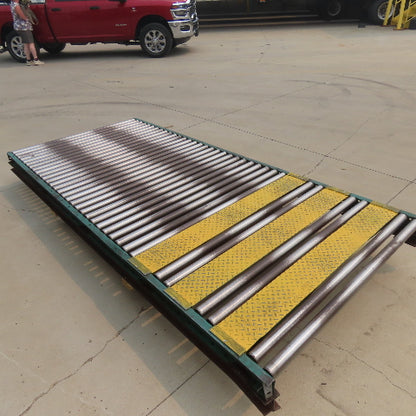 54" W x 120" (10') L Steel Gravity Roller Conveyor 51" BF 2"OD Roller