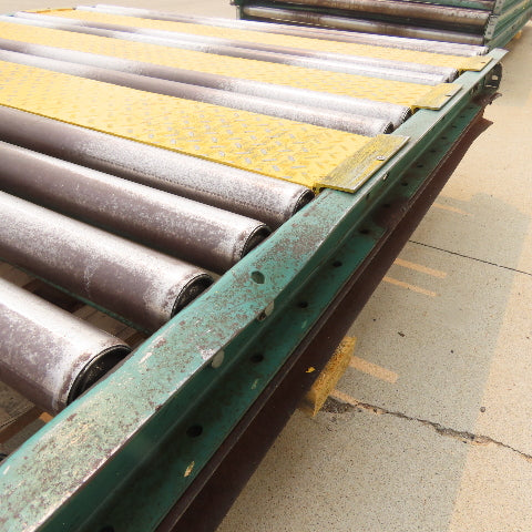 54" W x 120" (10') L Steel Gravity Roller Conveyor 51" BF 2"OD Roller