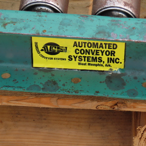54" W x 120" (10') L Steel Gravity Roller Conveyor 51" BF 2"OD Roller