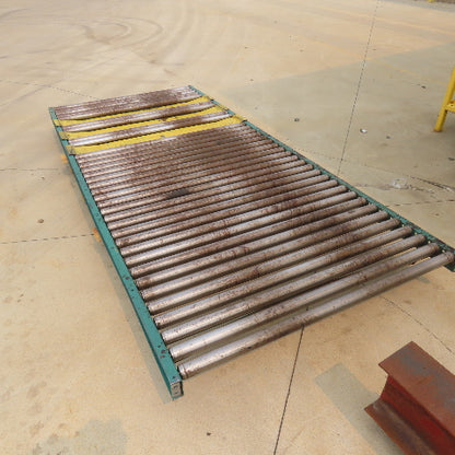 54" W x 120" (10') L Steel Gravity Roller Conveyor 51" BF 2"OD Roller