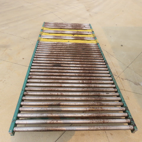 54" W x 120" (10') L Steel Gravity Roller Conveyor 51" BF 2"OD Roller