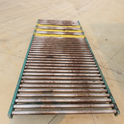 54" W x 120" (10') L Steel Gravity Roller Conveyor 51" BF 2"OD Roller