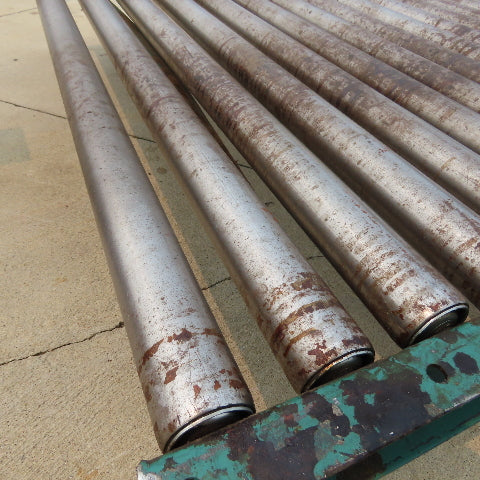 54" W x 120" (10') L Steel Gravity Roller Conveyor 51" BF 2"OD Roller