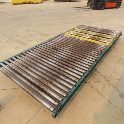 54" W x 120" (10') L Steel Gravity Roller Conveyor 51" BF 2"OD Roller
