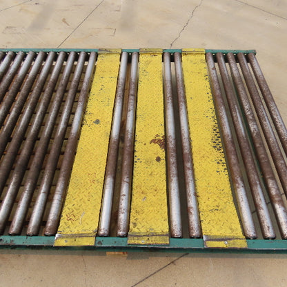 54" W x 120" (10') L Steel Gravity Roller Conveyor 51" BF 2"OD Roller