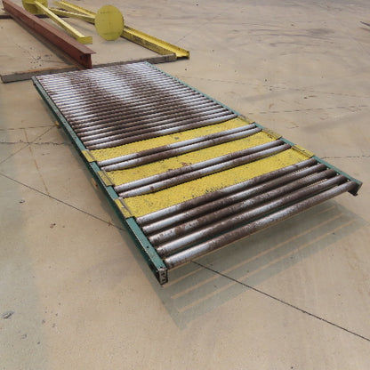 54" W x 120" (10') L Steel Gravity Roller Conveyor 51" BF 2"OD Roller
