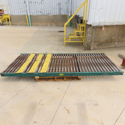 54" W x 120" (10') L Steel Gravity Roller Conveyor 51" BF 2"OD Roller