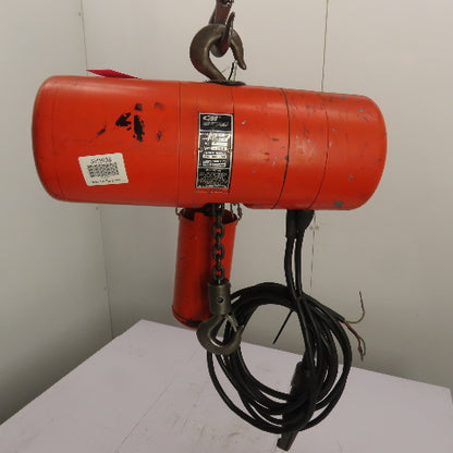 CM Lodestar Model L 1Ton 2000LB Electric Chain Hoist 10' Lift 16FPM 230/460 3Ph