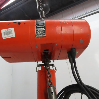 CM Lodestar Model L 1Ton 2000LB Electric Chain Hoist 10' Lift 16FPM 230/460 3Ph