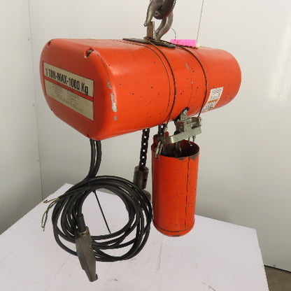CM Lodestar Model L 1Ton 2000LB Electric Chain Hoist 10' Lift 16FPM 230/460 3Ph