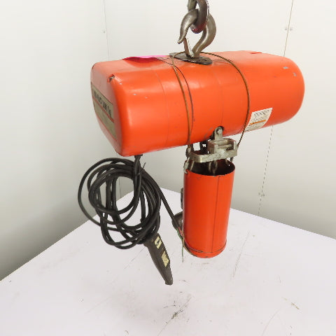 CM Lodestar Model L 1Ton 2000LB Electric Chain Hoist 12' Lift 16FPM 230/460 3Ph