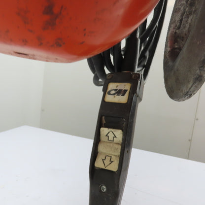 CM Lodestar Model L 1Ton 2000LB Electric Chain Hoist 12' Lift 16FPM 230/460 3Ph