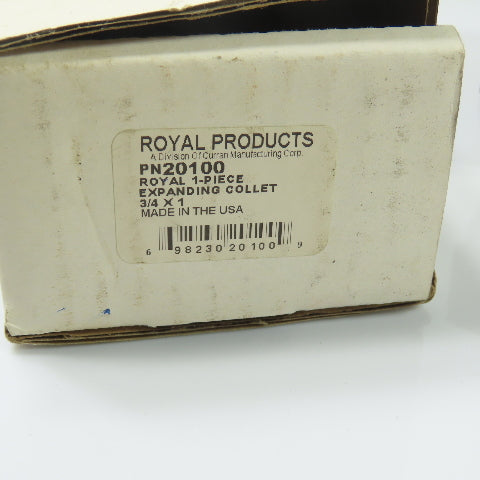 Royal Products PN20100 5C Expanding Collet 3/4" Head Dia x 1" Head Length NEW