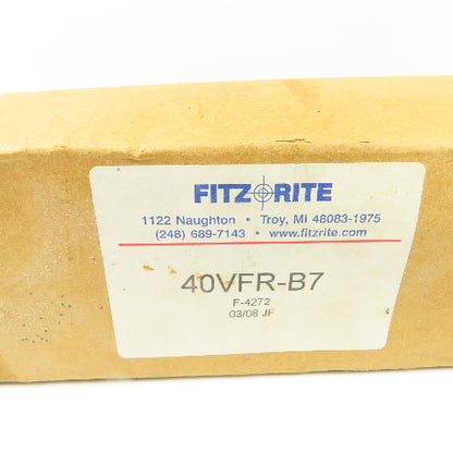 Fitz-Rite 40VFR-B7 CAT 40 Blank V-Flange End Mill Holder NEW