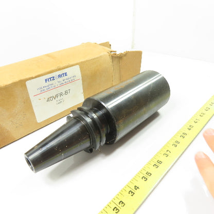 Fitz-Rite 40VFR-B7 CAT 40 Blank V-Flange End Mill Holder NEW