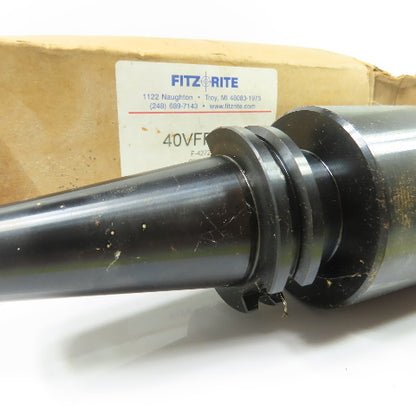 Fitz-Rite 40VFR-B7 CAT 40 Blank V-Flange End Mill Holder NEW