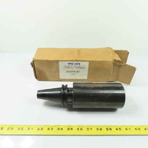 Fitz-Rite 40VFR-B7 CAT 40 Blank V-Flange End Mill Holder NEW