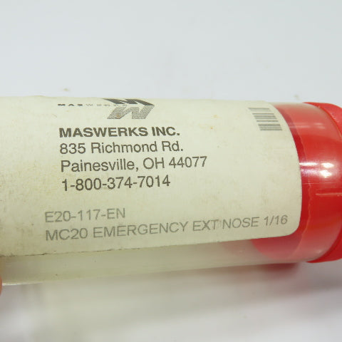 Maswerks E20-117-EN MC20 Emergency Extension Nose 1/16 Collet