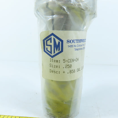 Southwick & Meister 5-CEN-OH Collet 0.250" Size 2" OAL Desc. +.858