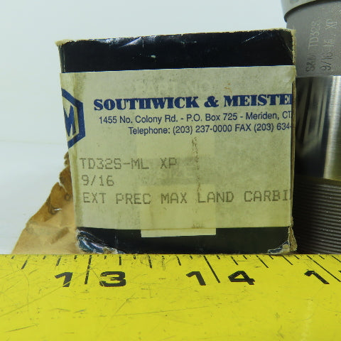 Southwick & Meister TD32S-ML XP Collet 9/16" Max Land Carbide