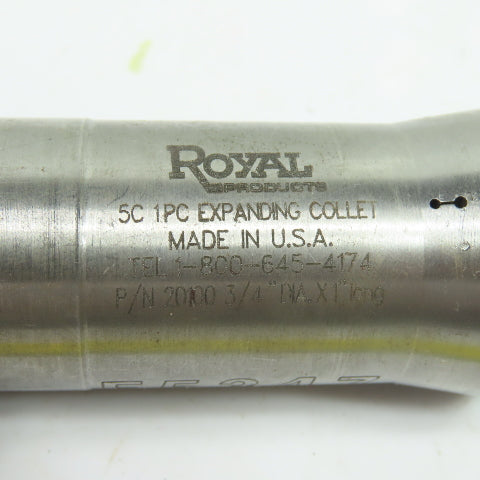 Royal Products 20100 5C Expanding Collet 3/4" Head Dia x 1" Head Length
