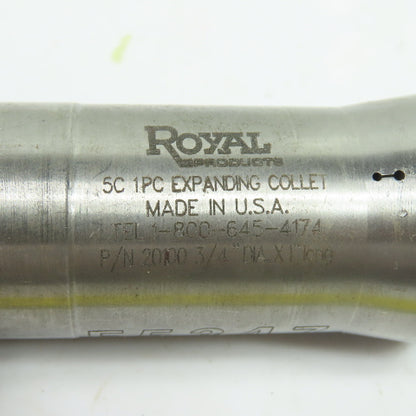 Royal Products 20100 5C Expanding Collet 3/4" Head Dia x 1" Head Length