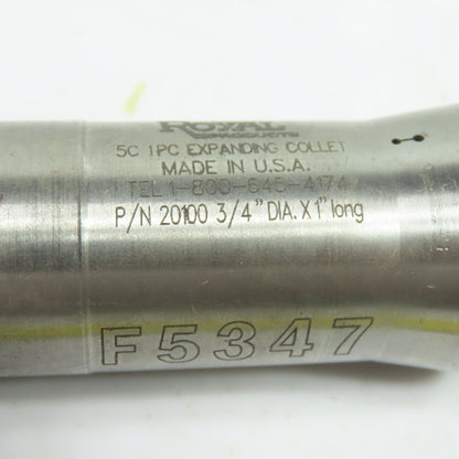 Royal Products 20100 5C Expanding Collet 3/4" Head Dia x 1" Head Length