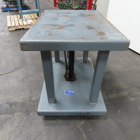 Wesco LTL-20-2436 1 Ton 36" x 24" Foot Powered Lift Table Die Cart 30"-48" Lift
