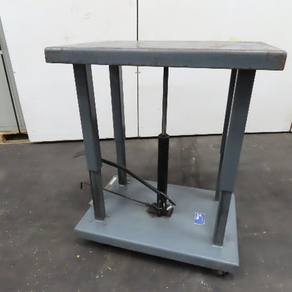 Wesco LTL-20-2436 1 Ton 36" x 24" Foot Powered Lift Table Die Cart 30"-48" Lift