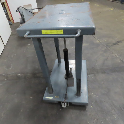 Wesco LTL-20-2436 1 Ton 36" x 24" Foot Powered Lift Table Die Cart 30"-48" Lift
