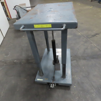 Wesco LTL-20-2436 1 Ton 36" x 24" Foot Powered Lift Table Die Cart 30"-48" Lift