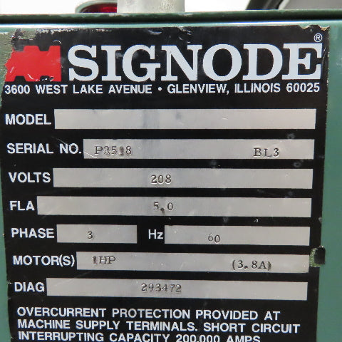 Signode SP-300 Semi Automatic Box Case Banding Strapping Machine 208V 3Ph