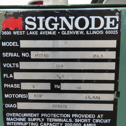 Signode SP-300 Semi Automatic Box Case Banding Strapping Machine 208V 3Ph