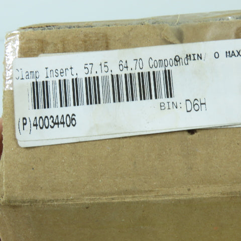 Tube Form Solutions 478255 A 57.15mm OD x 63.50mm CLR Tube Bending Clamp Insert