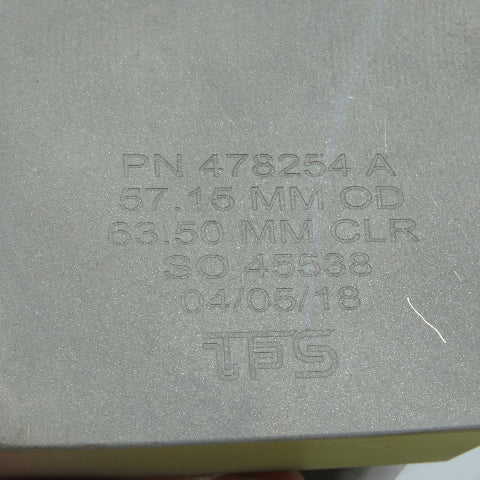 Tube Form Solutions 478254 A 57.15mm OD x 63.50mm CLR Tube Bending Clamp Insert