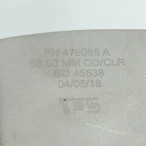 Tube Form Solutions 478085 A 63.50mm OD/CLR Tube Bending Clamp Insert