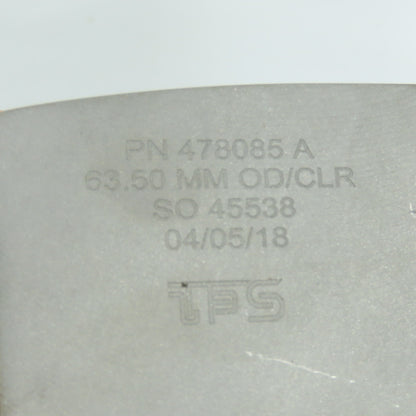 Tube Form Solutions 478085 A 63.50mm OD/CLR Tube Bending Clamp Insert