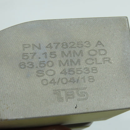 Tube Form Solutions 478253 A 57.15mm OD x 63.50mm CLR Tube Compound Insert