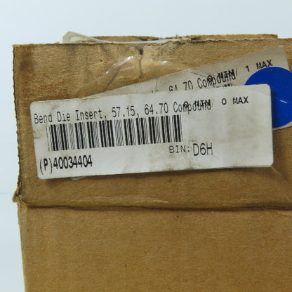 Tube Form Solutions 478253 A 57.15mm OD x 63.50mm CLR Tube Compound Insert