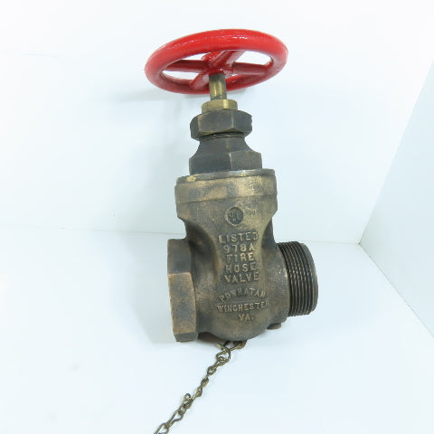 Powhatan 19-281 2-1/2" 300W Fire Hose Gate Valve UL Listed 978A