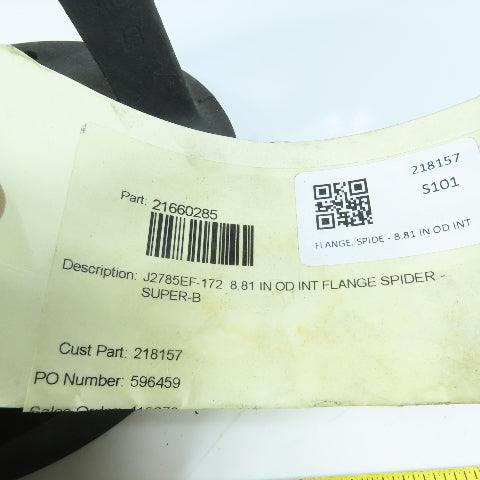 Kadant Johnson 21660285 J2785EF-172 8.81" OD Internal Flange Spider Adapter