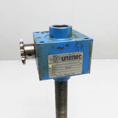 Unimec TP 204 1 Ton 1:5 Ratio Mechanical Screw Jack Actuator Drive