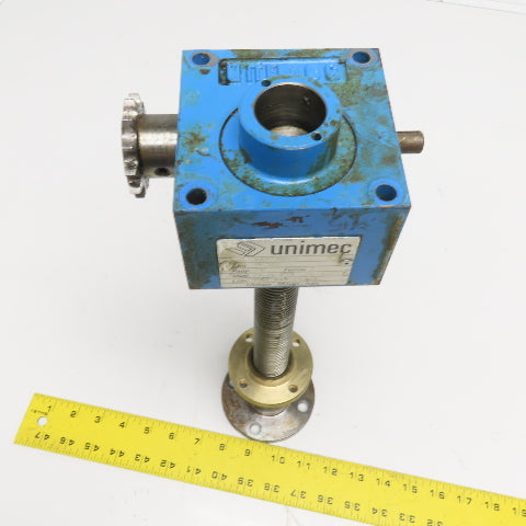 Unimec TP 204 1 Ton 1:5 Ratio Mechanical Screw Jack Actuator Drive