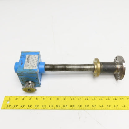 Unimec TP 204 1 Ton 1:5 Ratio Mechanical Screw Jack Actuator Drive