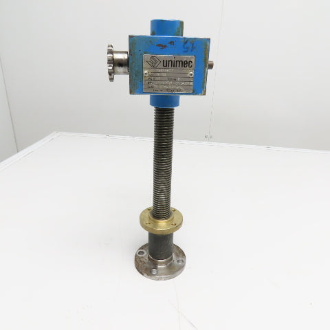 Unimec TP 204 1 Ton 1:5 Ratio Mechanical Screw Jack Actuator Drive