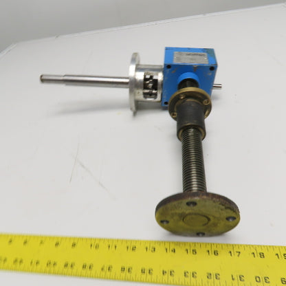 Unimec TP 204 1 Tom 1:5 Ratio Mechanical Screw Jack Actuator Flange Mount