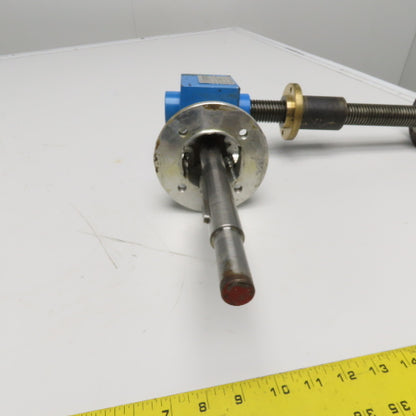 Unimec TP 204 1 Tom 1:5 Ratio Mechanical Screw Jack Actuator Flange Mount