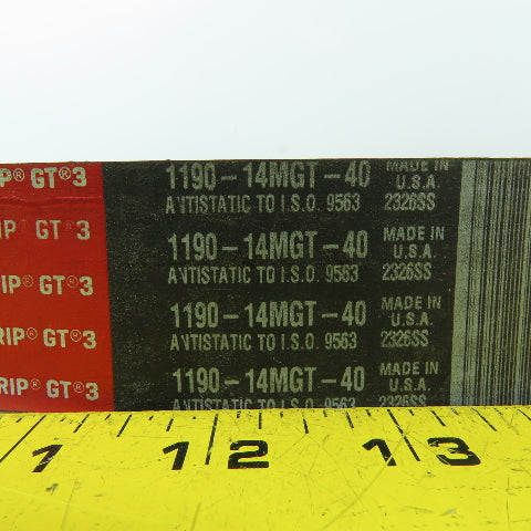 Gates 1190-14MGT-40 PowerGrip GT3 Synchronous Belt